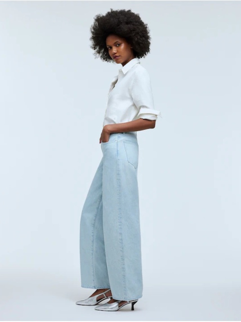 Madewell Low-Rise Superwide Leg Jeans - Picture 2 of 7